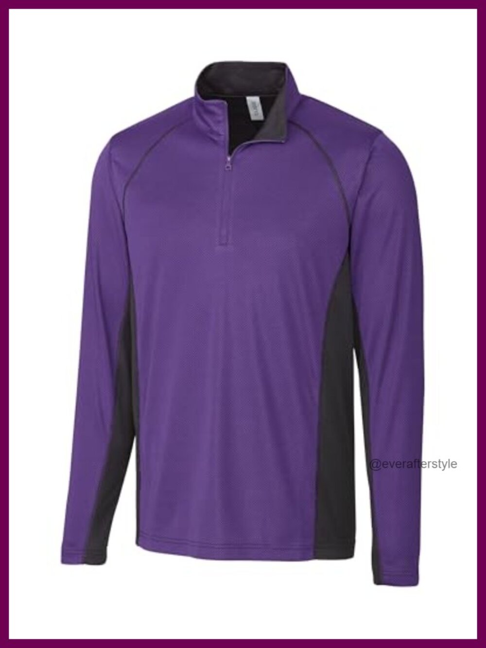 Ice Pique Colorblock Mens Half Zip Tech Pullover Moisture Wicking